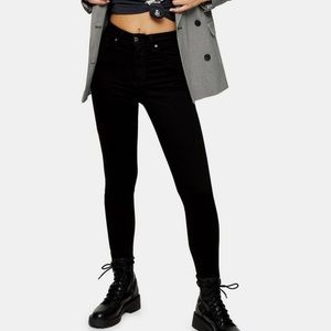 Jamie Topshop Black High Rise Skinny Jeans
